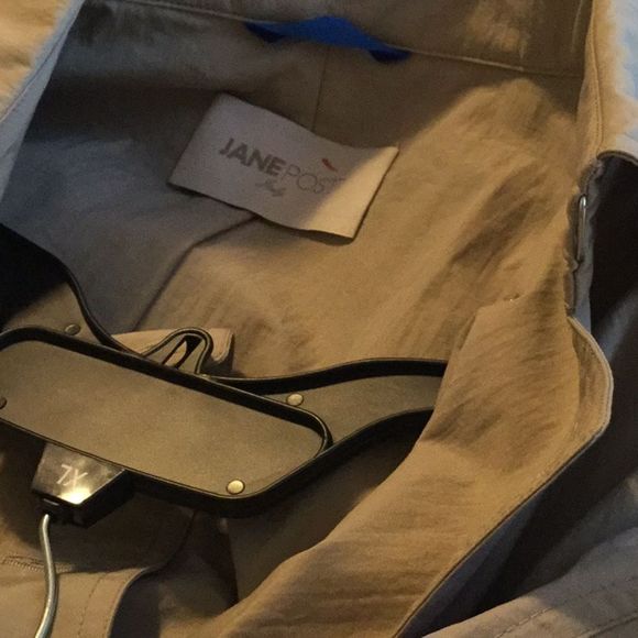 JANE POST Stone Zip-Out Liner Trench Coat - Picture 7 of 12